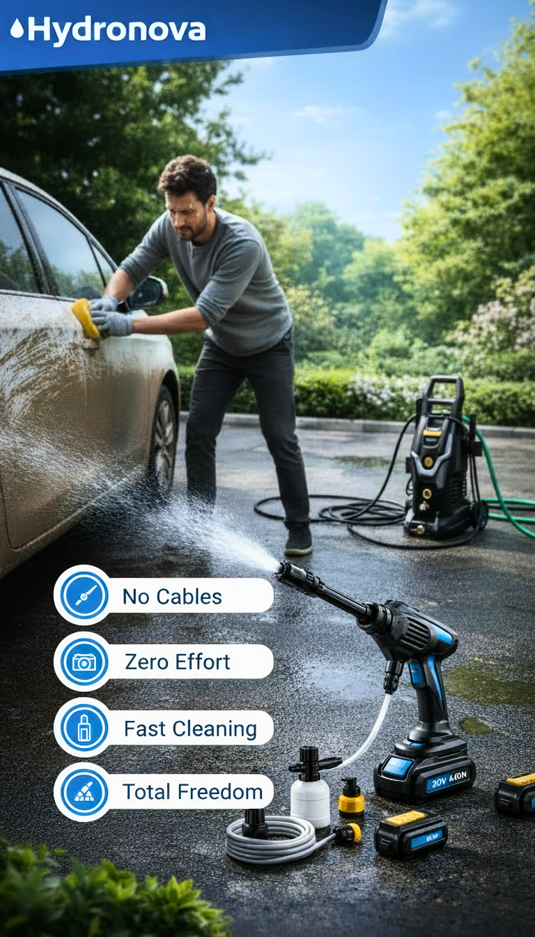battery-powered pressure washer