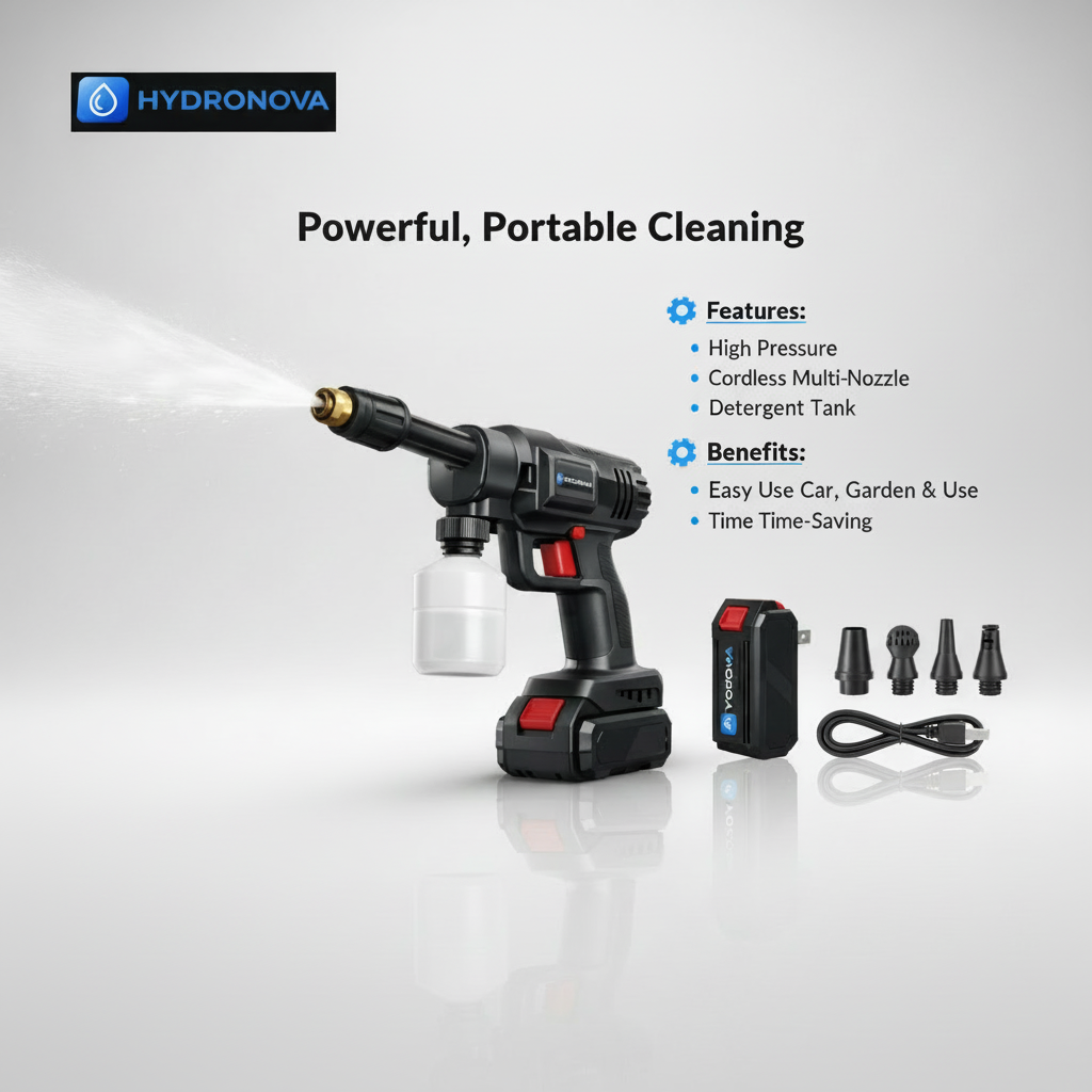 battery-powered pressure washer